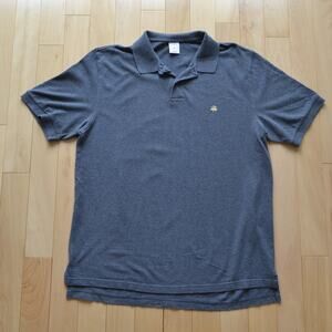Brooks Brothers Short Sleeve Polo Shirt Size XL Gray